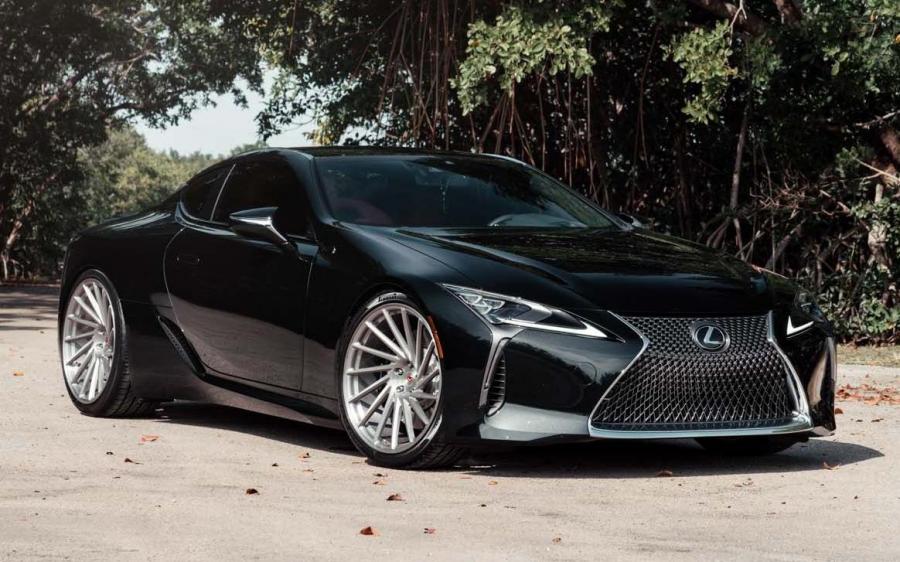 Lexus LC500 Obsidian on Vossen Wheels (VPS-305T) '2019